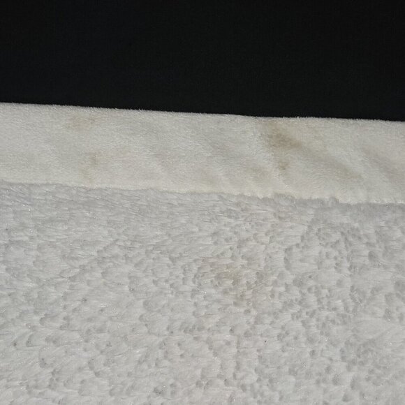 Wendy Bellissimo White Tan Elephant Fleece Baby Blanket Blue Stars READ AS IS - Picture 6 of 13